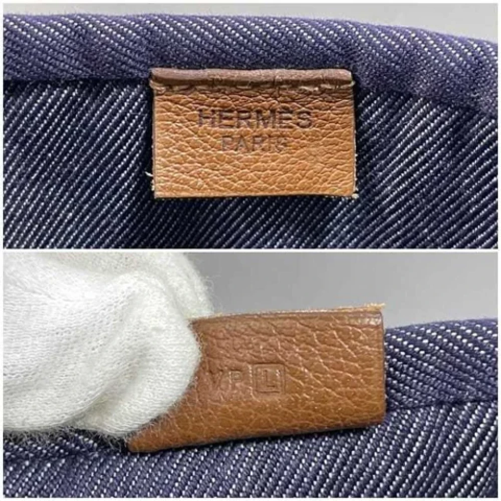 Hermès Vintage Pre-owned Fabric totes Blue Dames