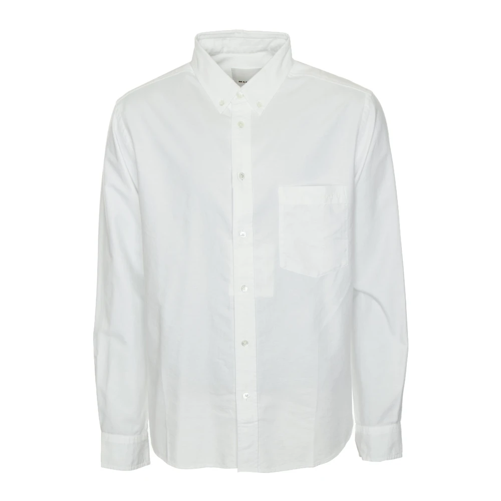 Isabel marant Overhemd met knoopsluiting en relaxte pasvorm White Heren