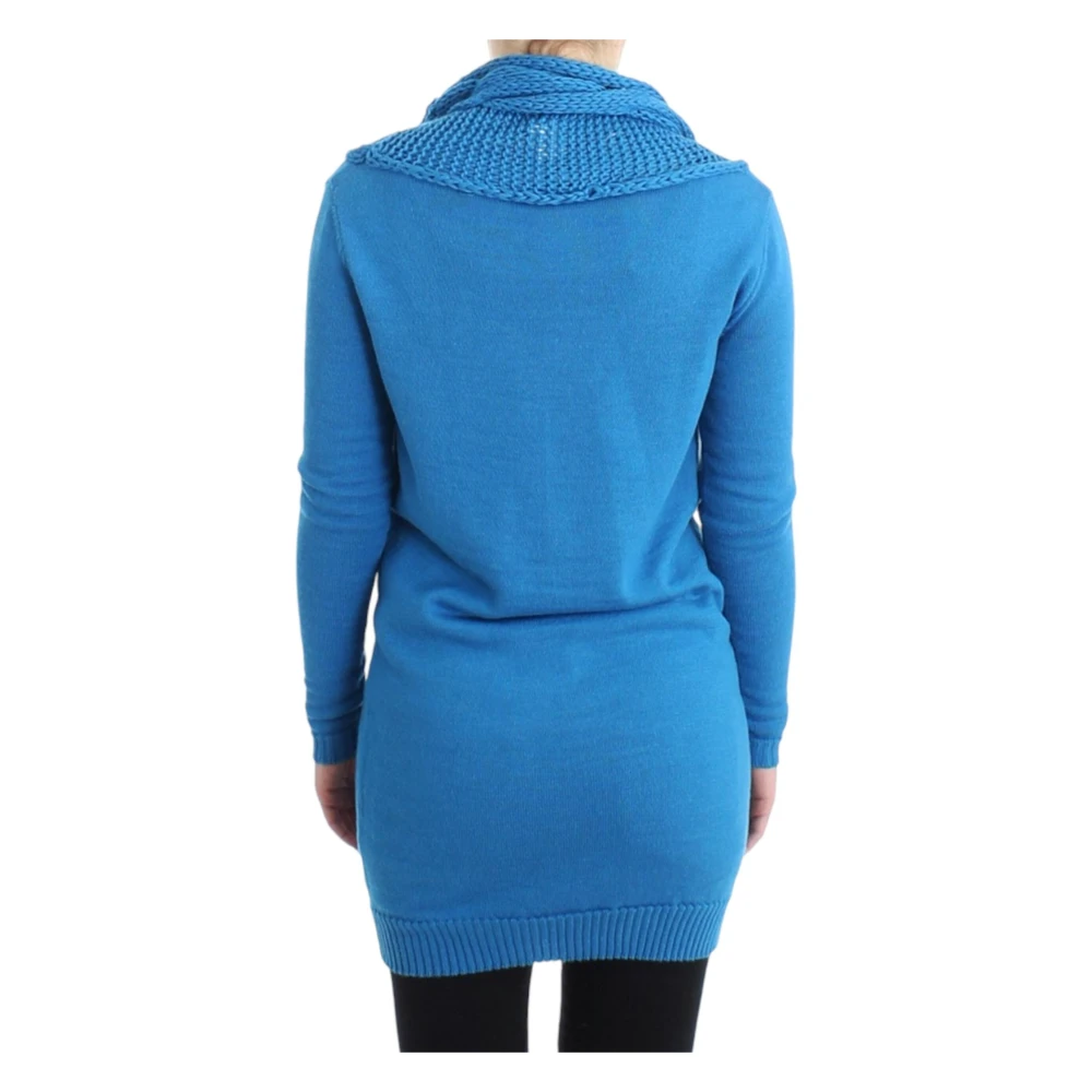Costume National Blauwe Gebreide Trui met Ronde Halslijn Blue Dames