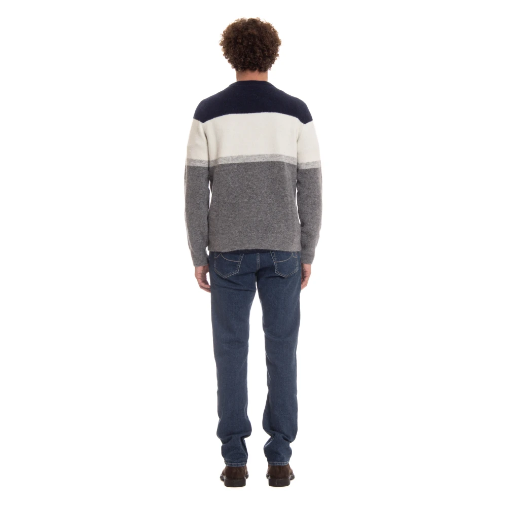 Jacob Cohën Bergvakantie Thema Zacht Garen Sweater Multicolor Heren