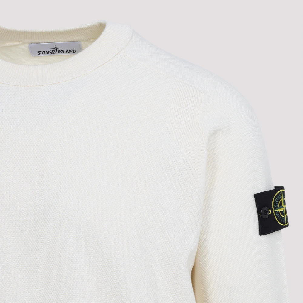 Stone Island Witte Trui Stijlvol Essentieel Collectie White Heren