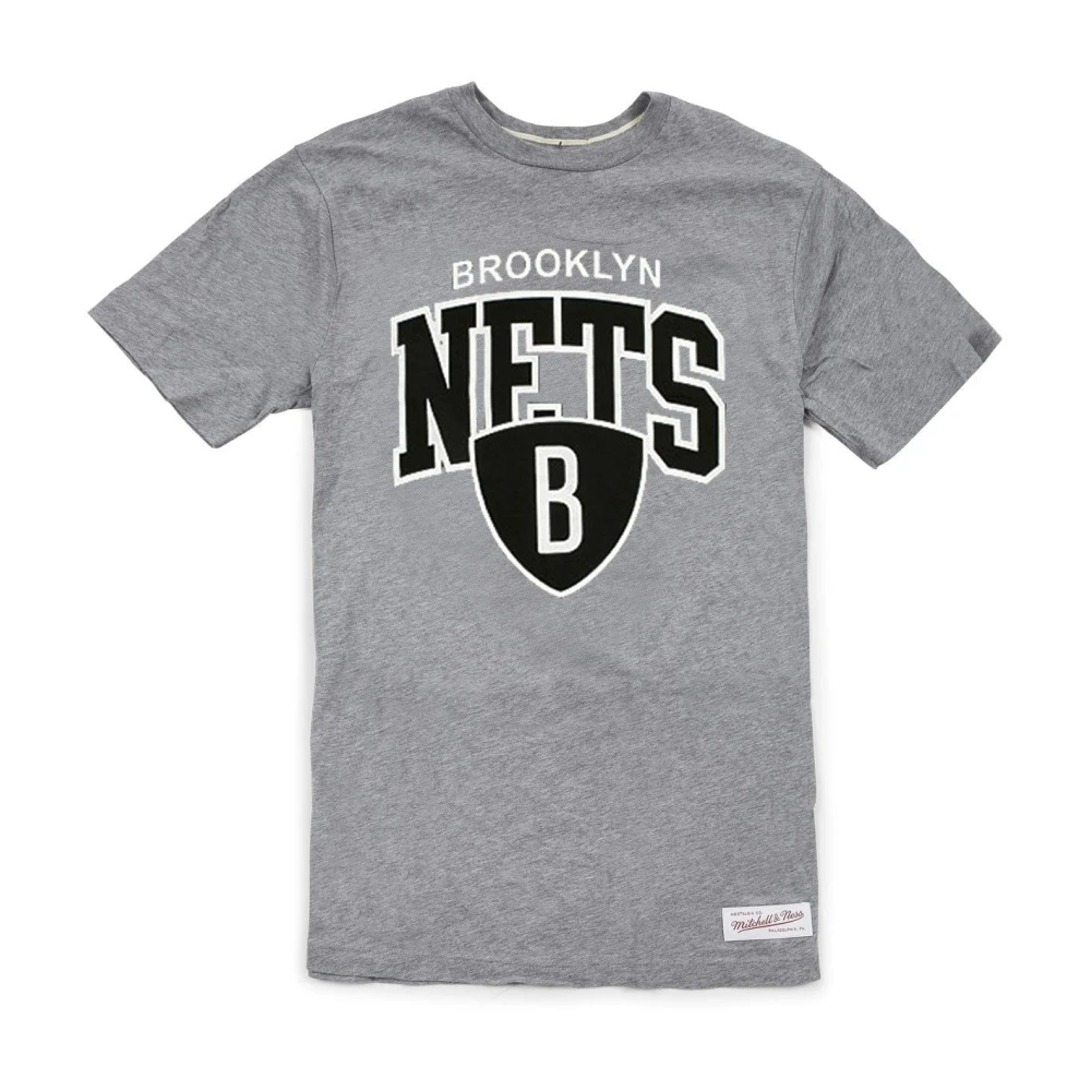Mitchell & Ness Donkergrijze Team Arch Tee Gray Heren