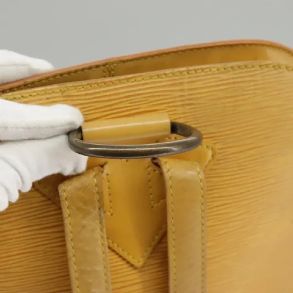 Louis Vuitton Vintage Pre-owned Leather backpacks Yellow Dames