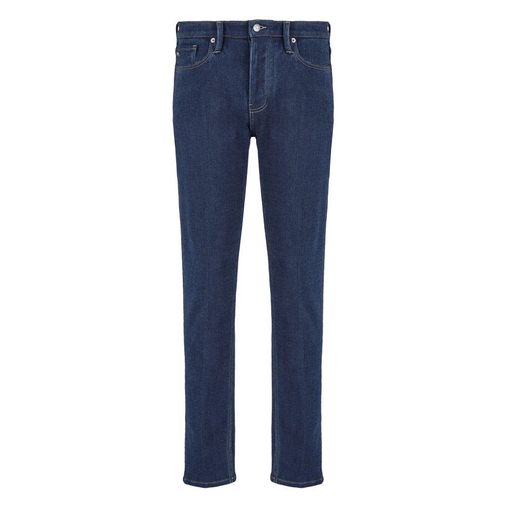 Emporio Armani Klassieke J75 Fit Katoenen Jeans Blue Heren