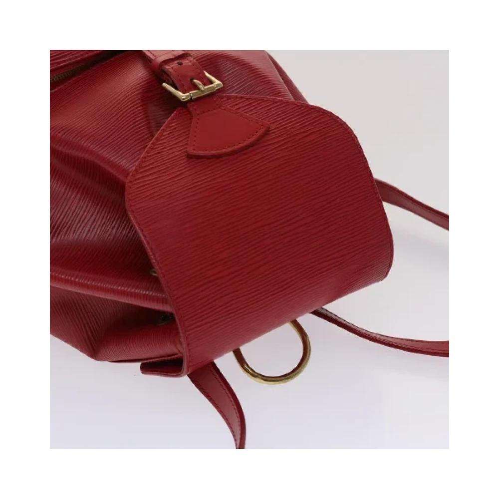 Louis Vuitton Vintage Pre-owned Leather backpacks Red Dames
