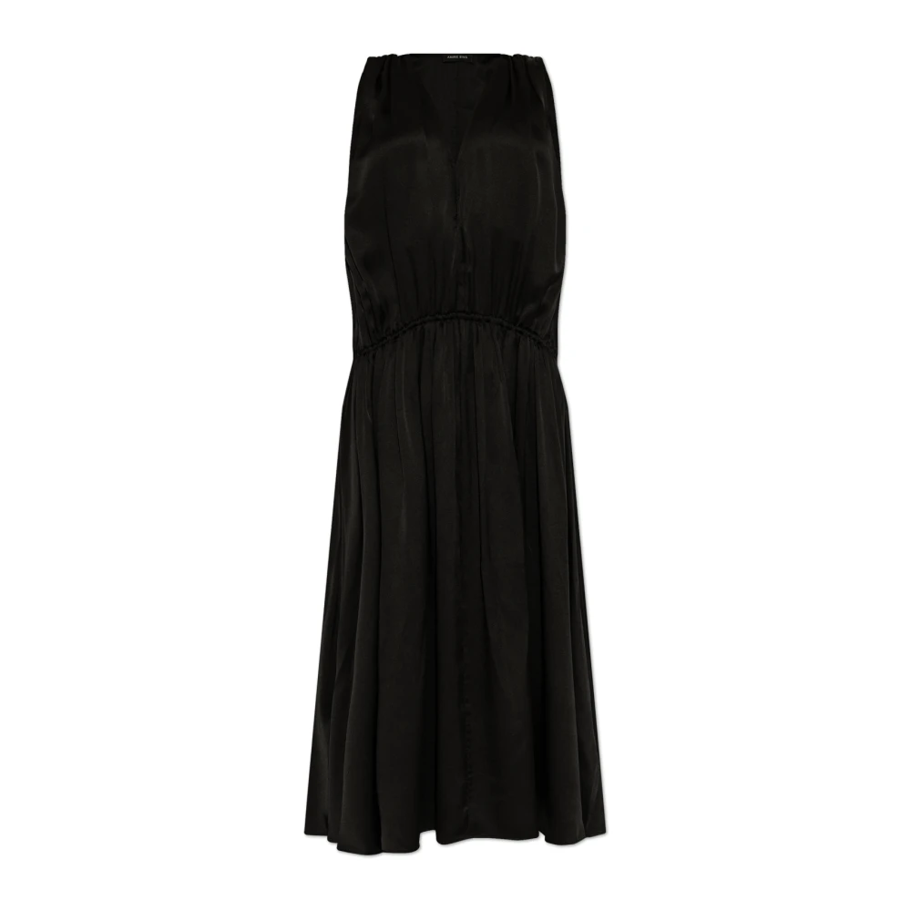 Anine Bing V-hals jurk Black Dames