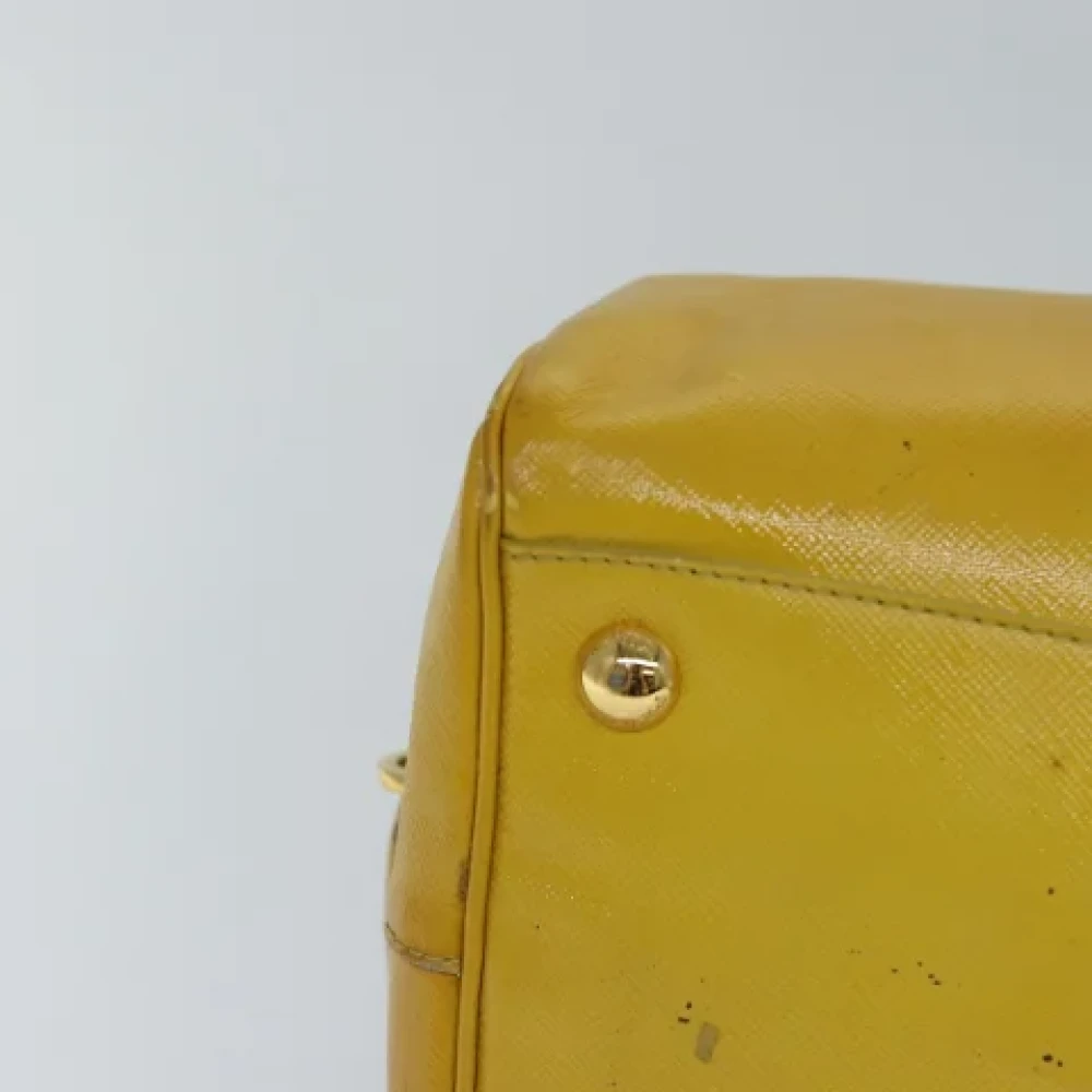 Prada Vintage Pre-owned Leather prada-bags Yellow Dames