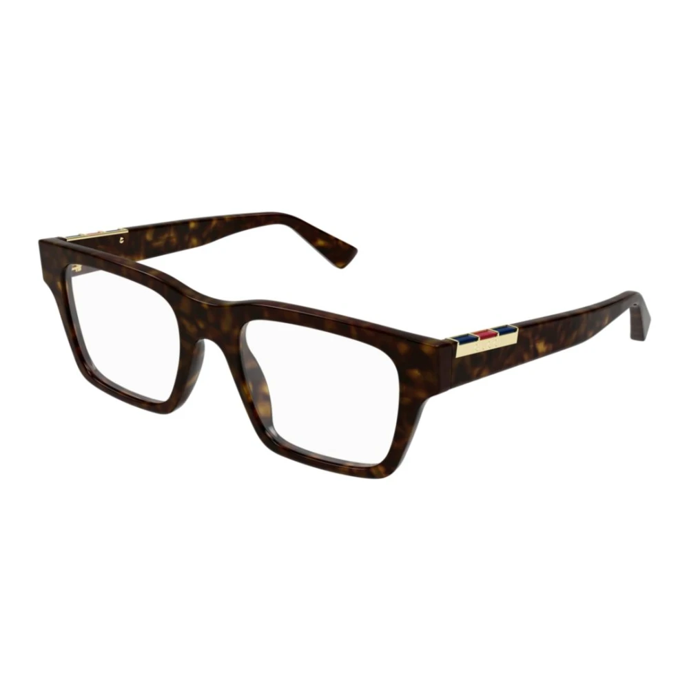 Gucci Unisex Brown Squared Eyeglasses