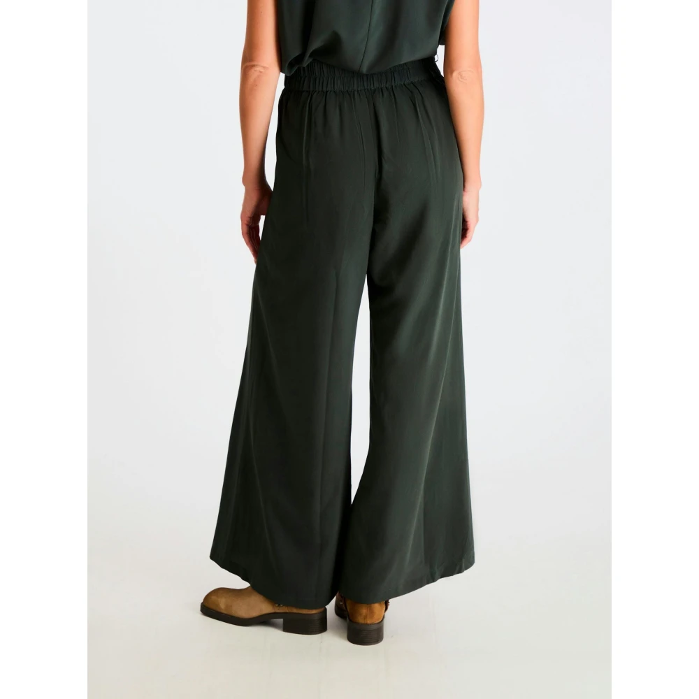 NEO NOIR Coole Losse Lana Broek voor elke gelegenheid Green Dames