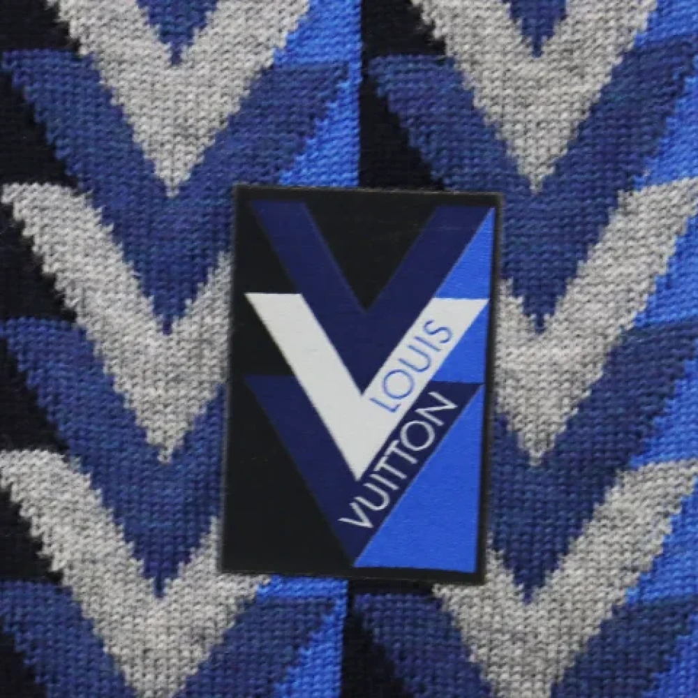 Louis Vuitton Vintage Pre-owned Fabric scarves Gray Heren