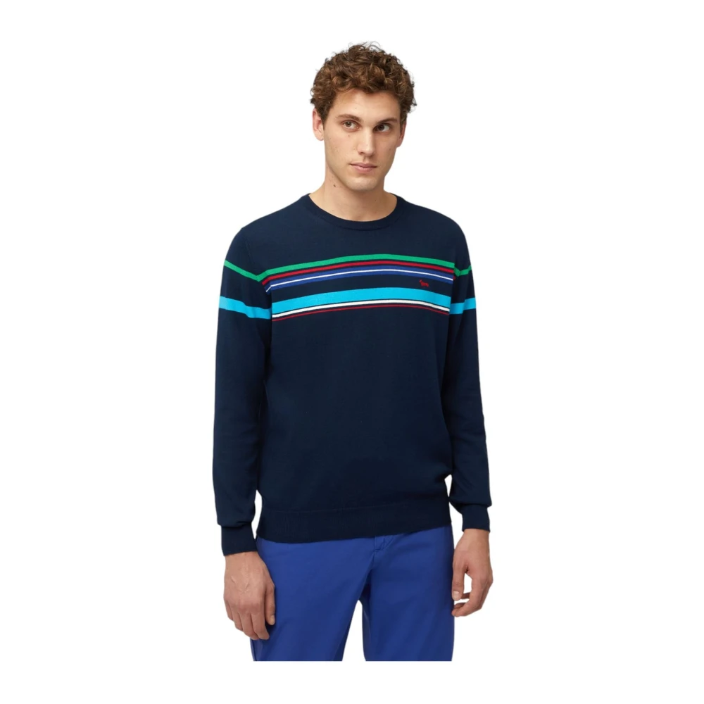 Harmont & Blaine Ronde Hals T-shirt Blue Heren
