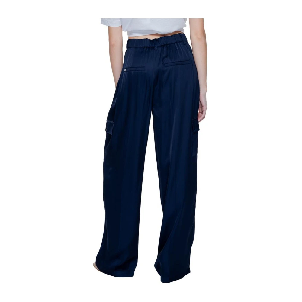 Street One Viscose Palazzo Broek voor Vrouwen Blue Dames