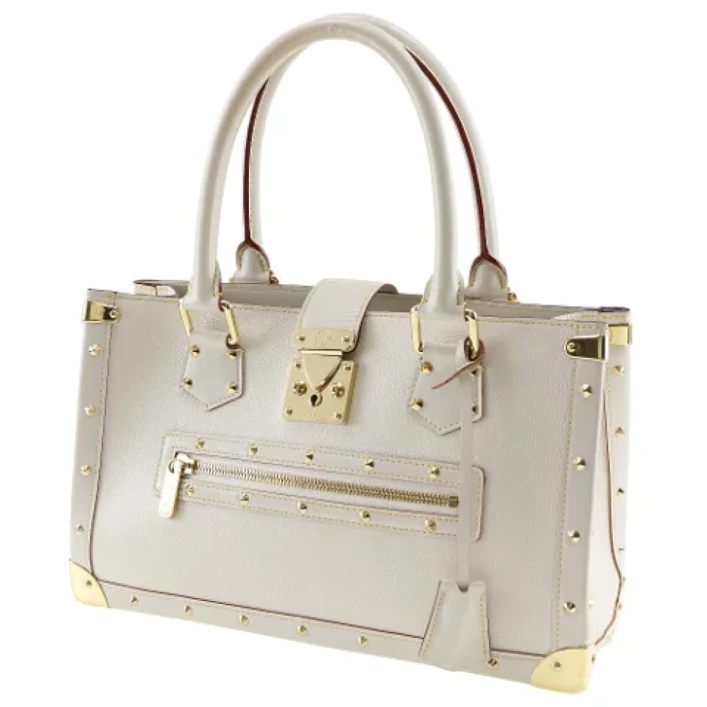 Louis Vuitton Vintage Pre-owned Leather handbags Beige Dames