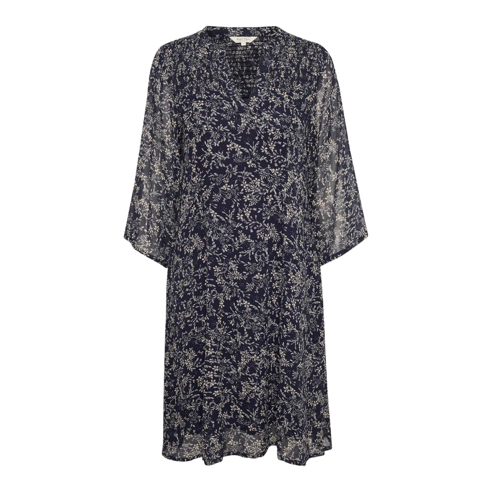 Part Two Black Short Dresses, Female, S, Dark Navy Scattered Flower Dress