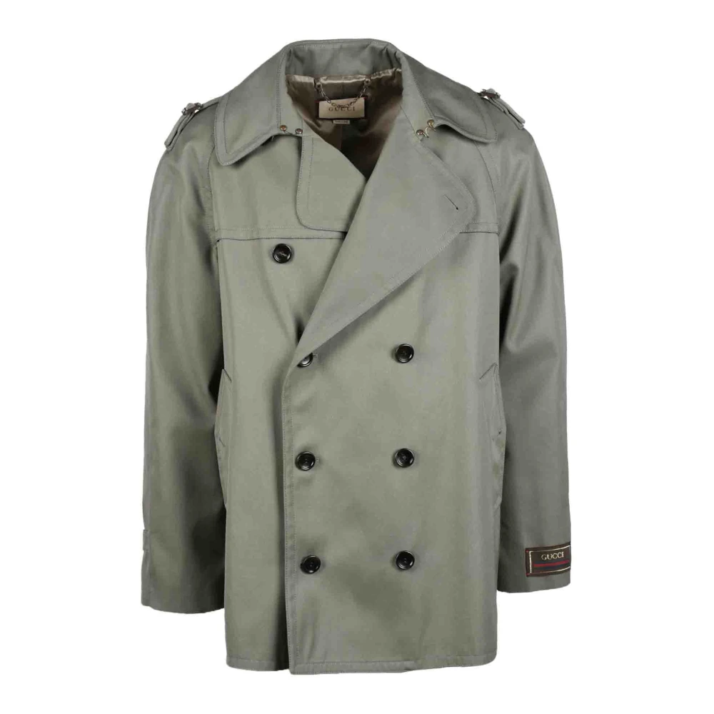 Gucci Trenchcoat Green Heren