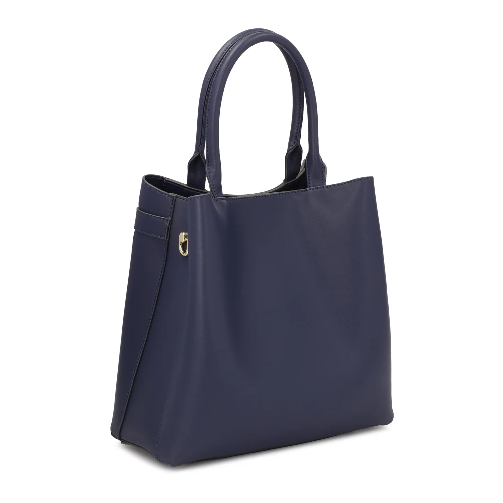 Kazar Donkerblauwe handtas met handgrepen en riem Blue Dames