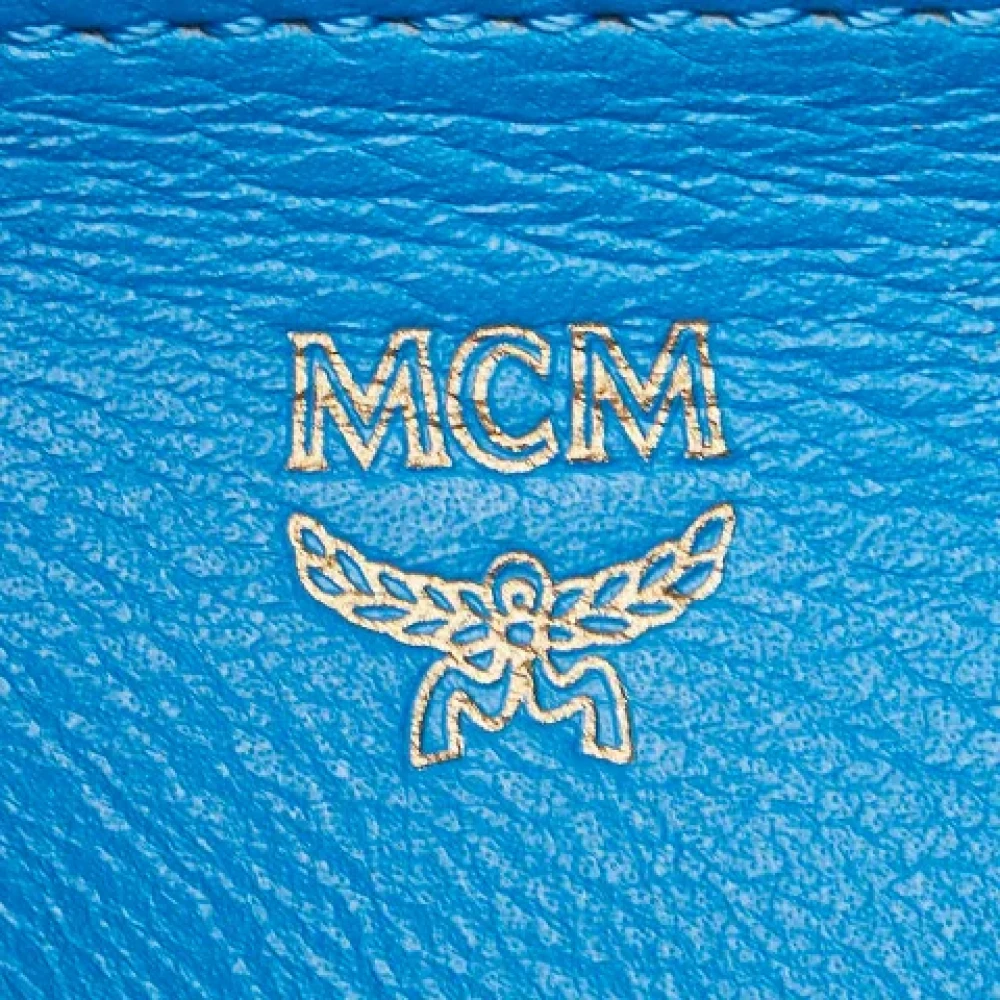 MCM Pre-owned Leather backpacks Blue Dames