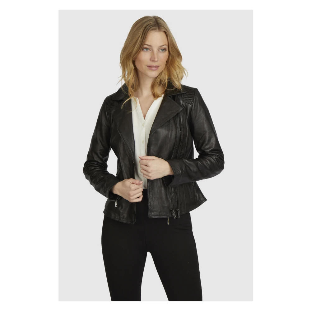 Bugatti Elegante leren jas Black Dames