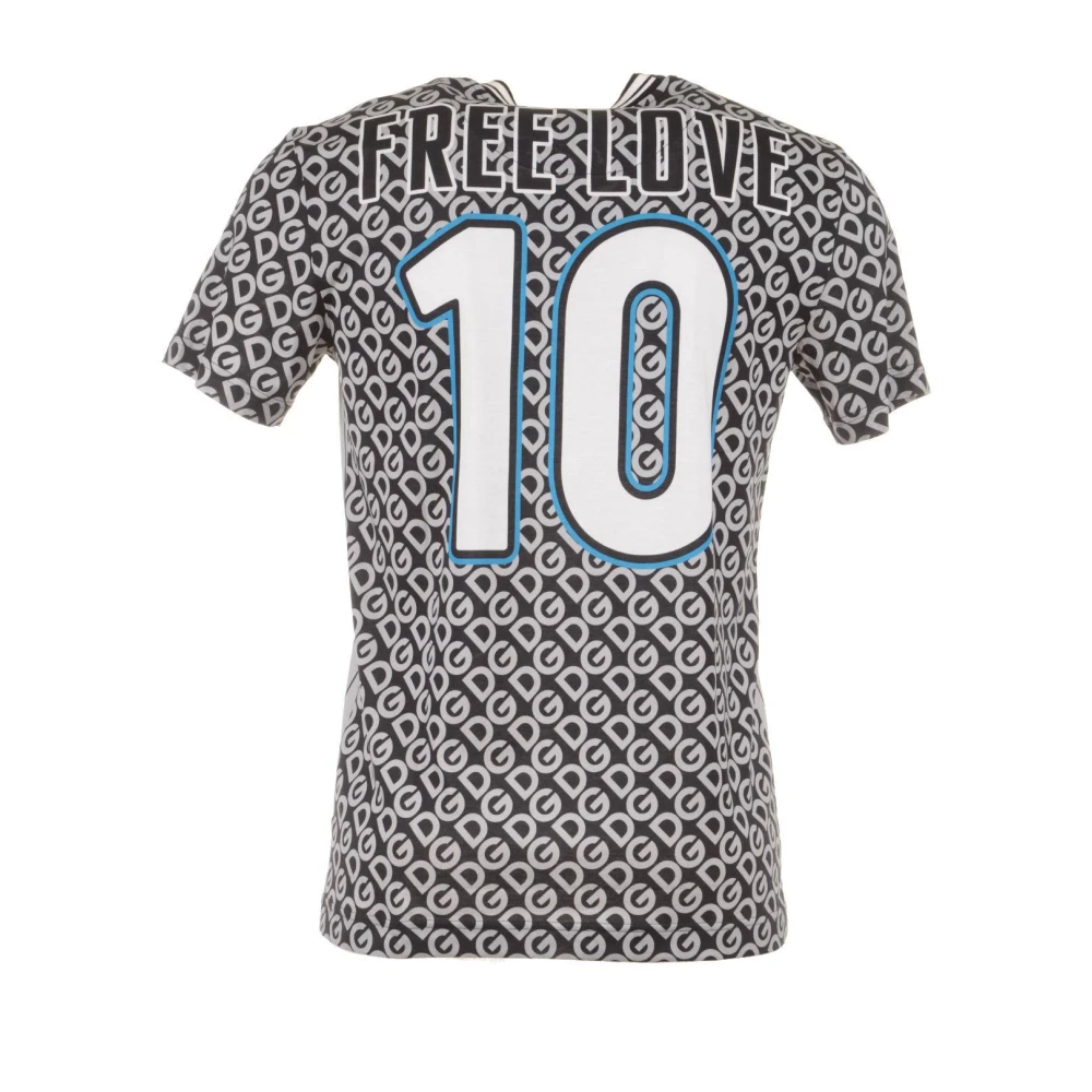 Dolce & Gabbana Heren Leo Baseball T-shirt Gray Heren