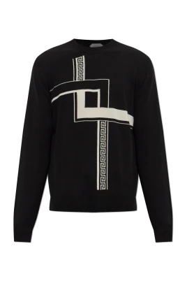 Intarsia Cashmere Stickad Tröja