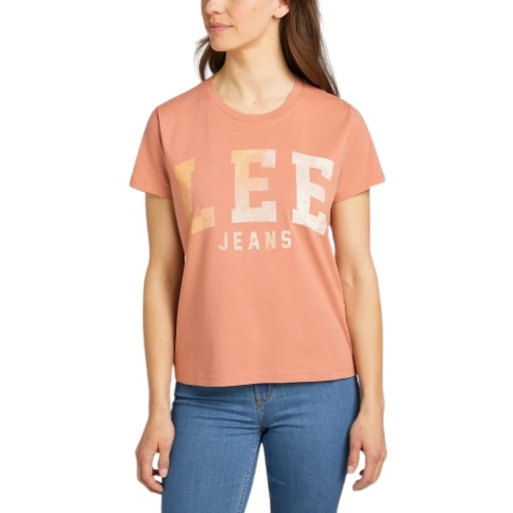 Lee Stijlvolle T-shirt Pink Dames