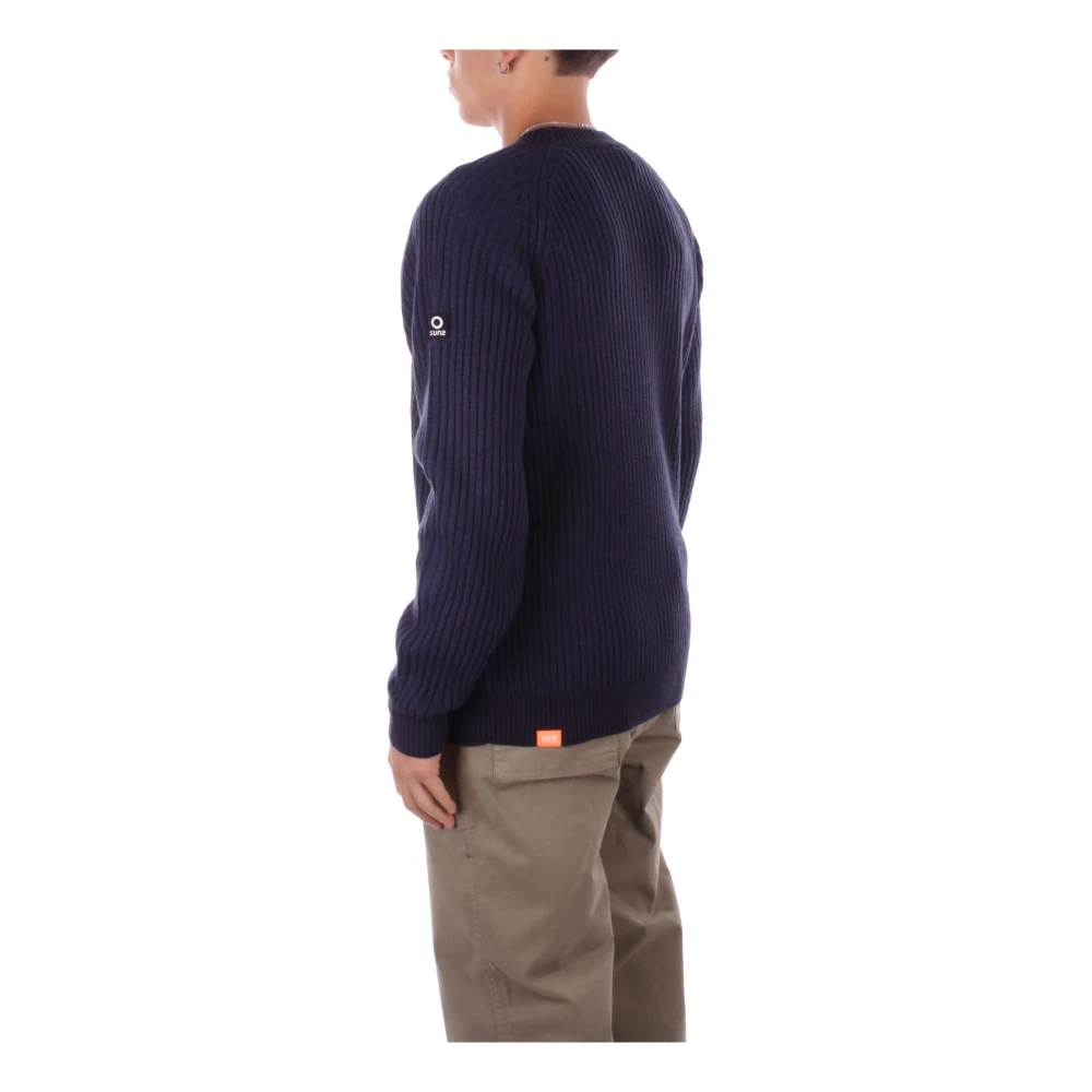 Suns Logo Sweaters Regular Fit Cotton Blend Blue Heren