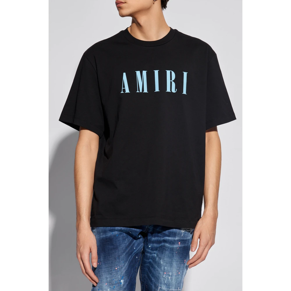 Amiri T-shirt met logo Black Heren