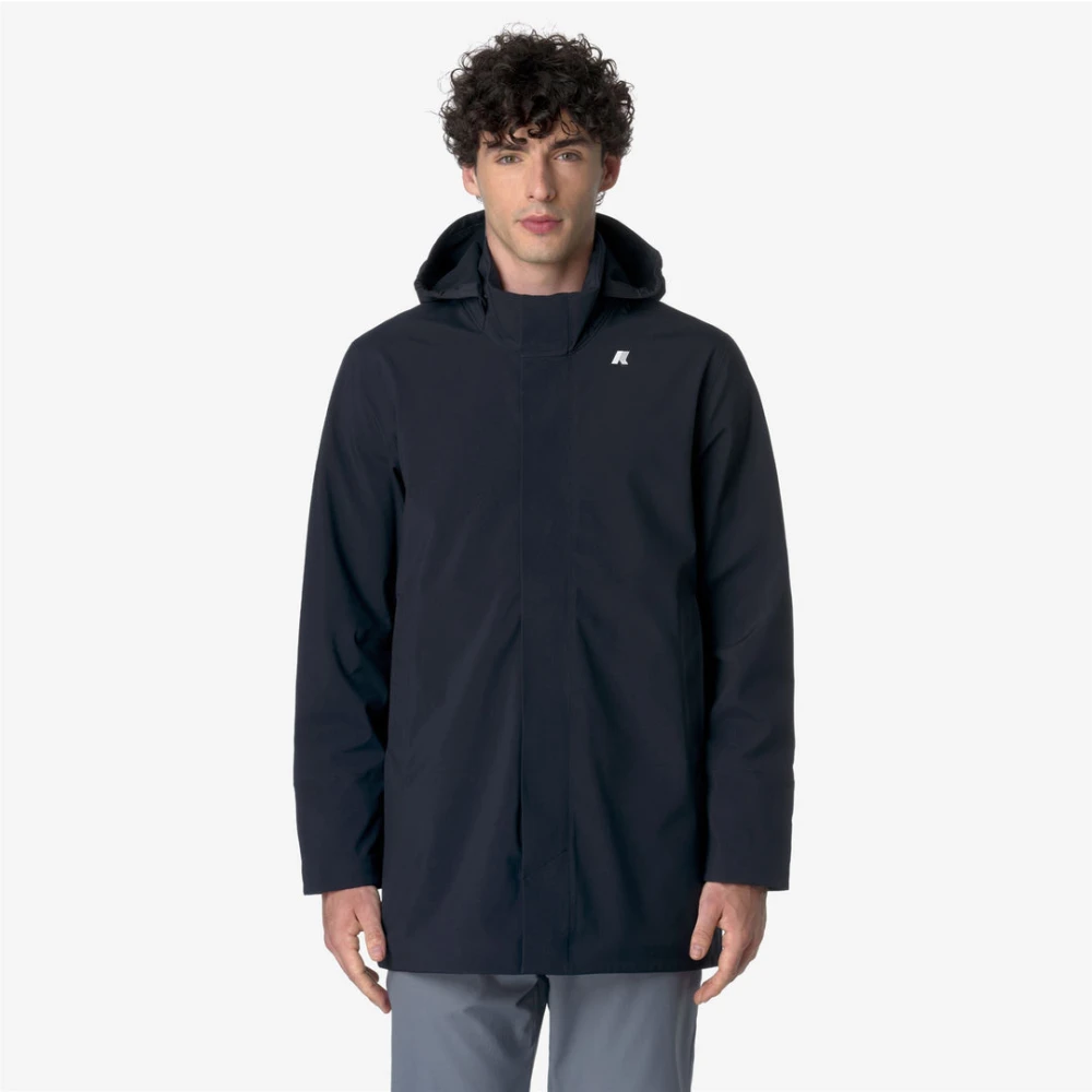 K-way Gebonden capuchonjas Blue Heren