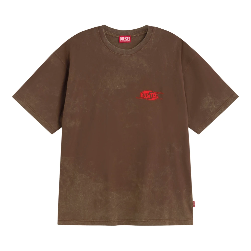 Diesel Vintage Logo T-shirt Brown Heren