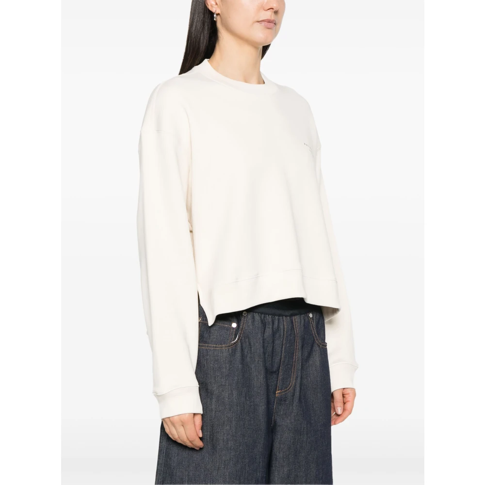 Philosophy di Lorenzo Serafini Biologisch Gerecyclede Amerikaanse Sweater Ivoor Fantasie White Dames