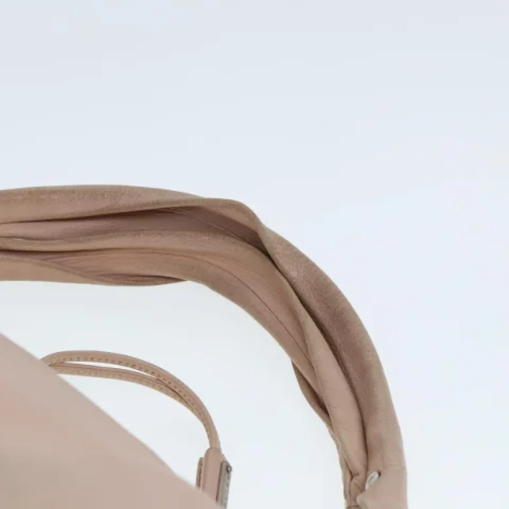 Celine Vintage Pre-owned Leather totes Beige Dames