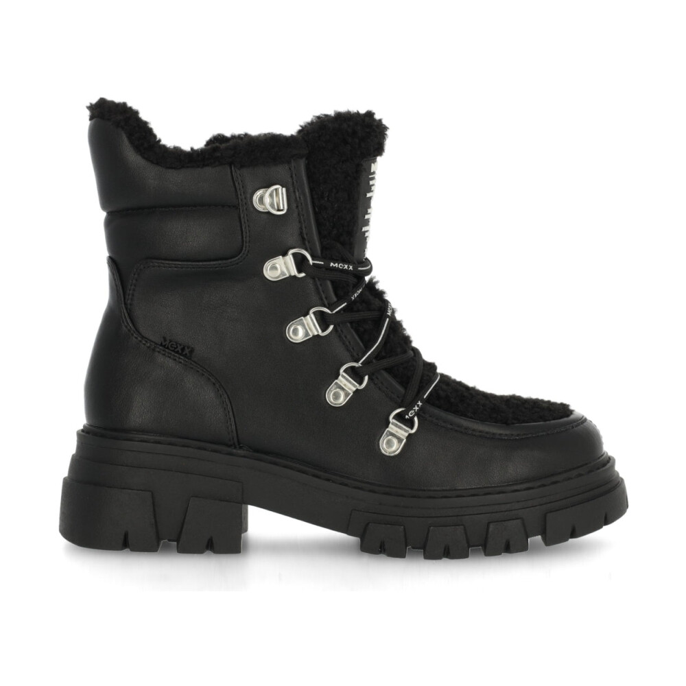 Black ankle winter boots best sale