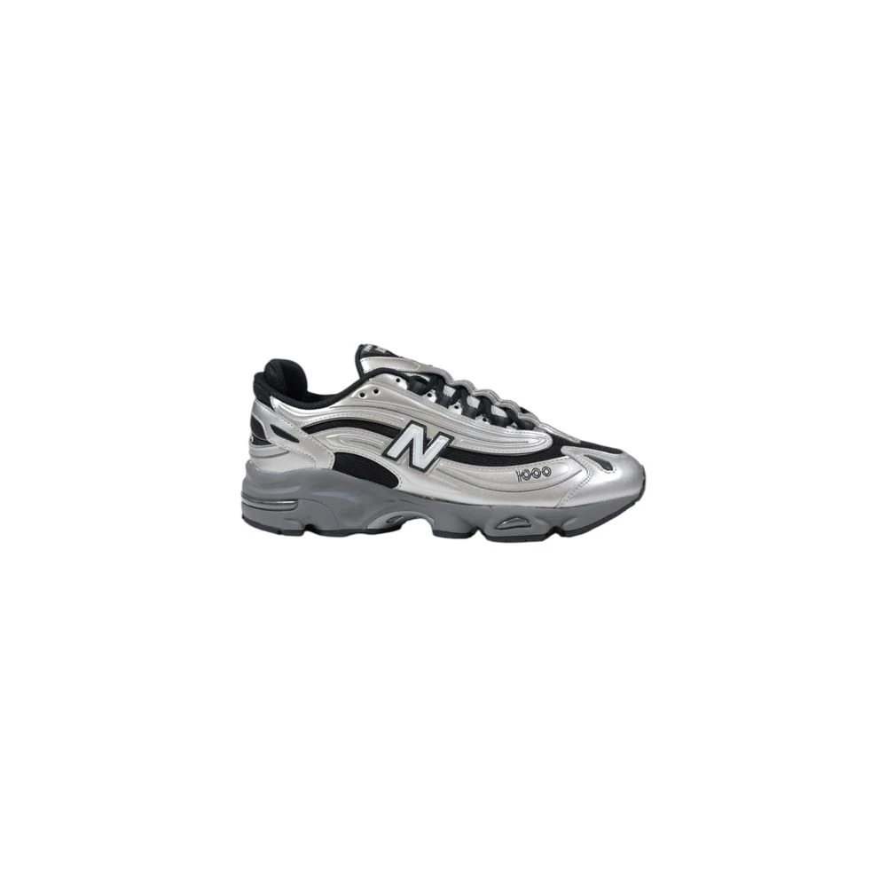 New Balance Men's Gray Sneakers,, Silver Synthetic Sneaker Size 10