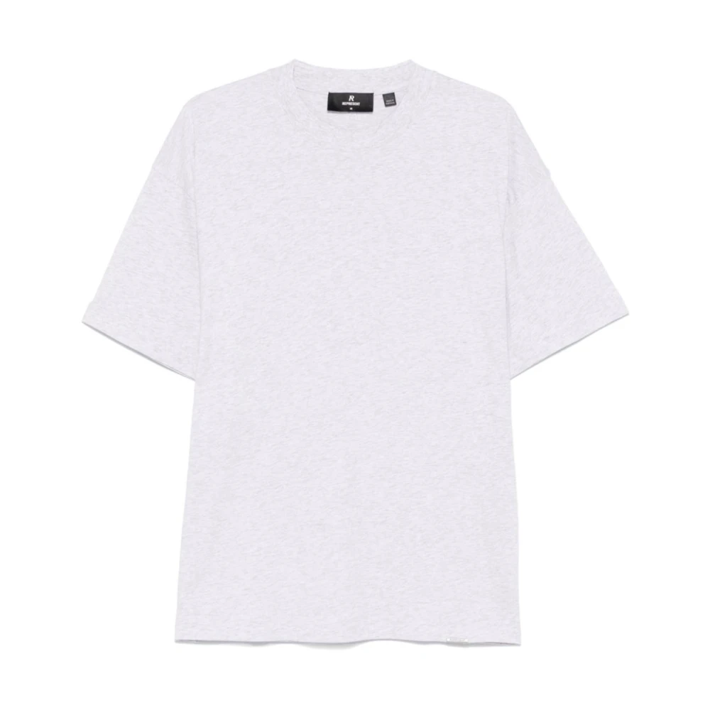 Represent Oversized Jersey Katoenen T-shirt met R-borduursel White Heren