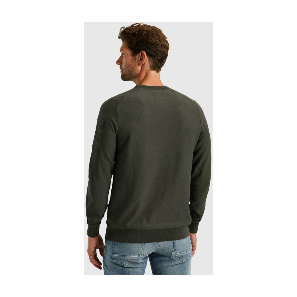 PME Legend Klassieke R-neck American Buckley Gebreide kleding Green Heren