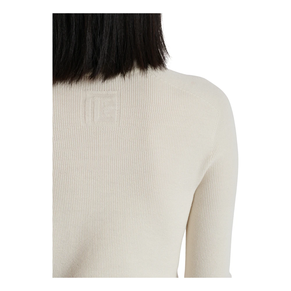 Balmain Gebreide coltrui Beige Dames
