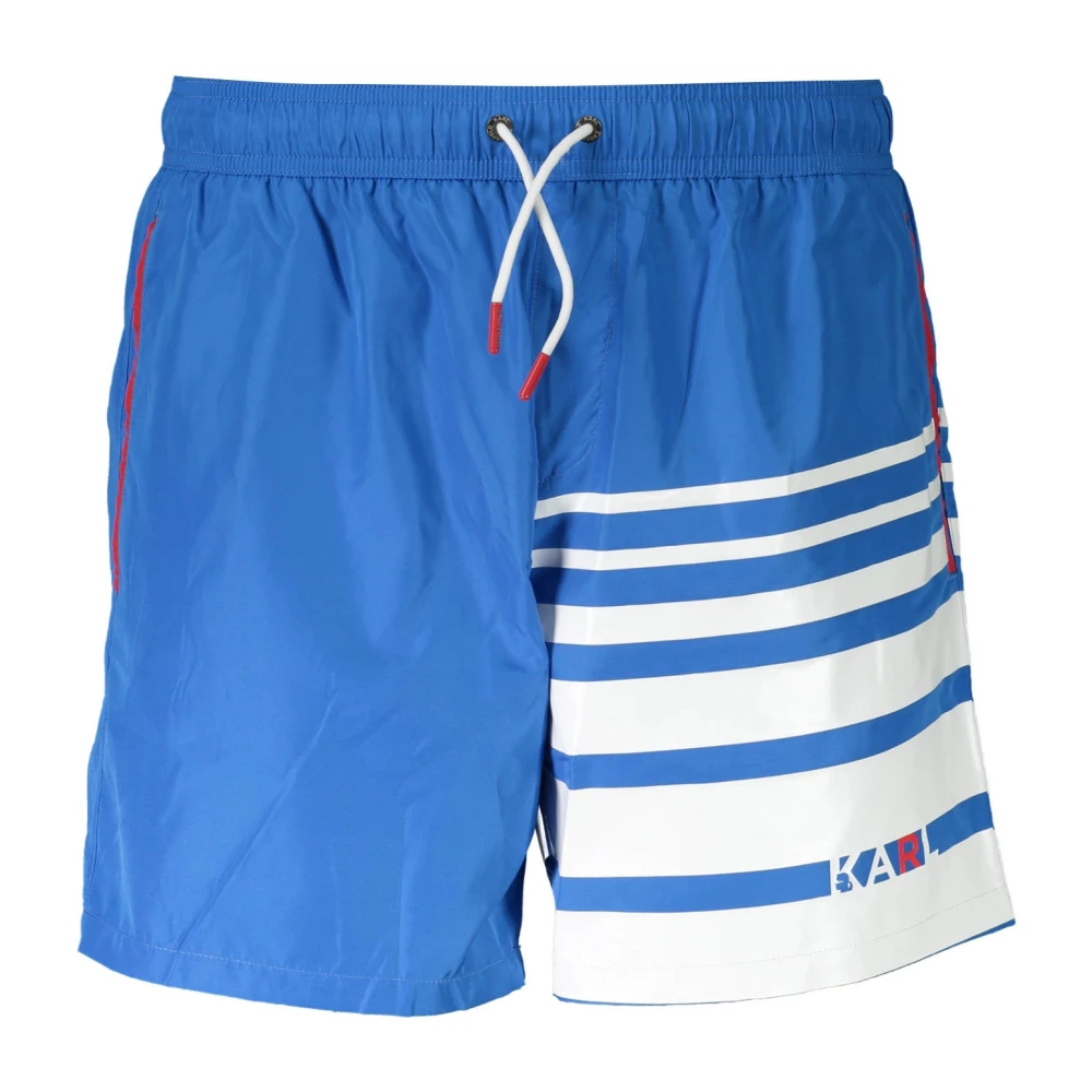 Karl Lagerfeld Men's Blue Beachwear,, Beachwear Costume Part Under Men Small