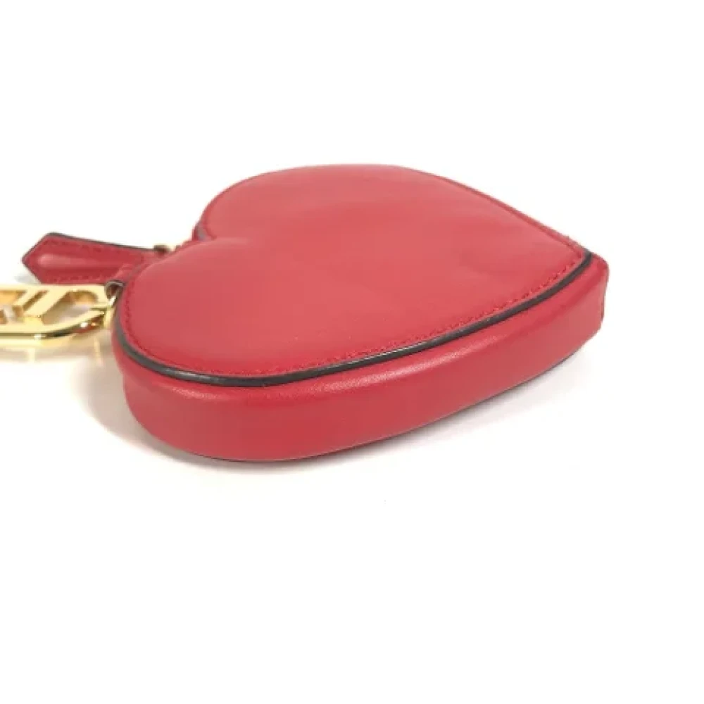 Fendi Vintage Pre-owned Leather wallets Red Dames