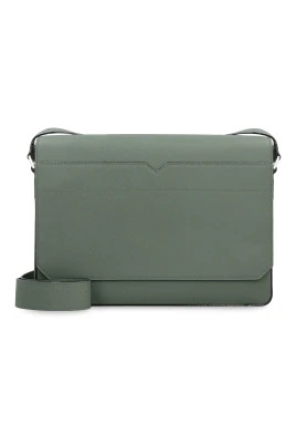 V-Line Läder Messenger Bag