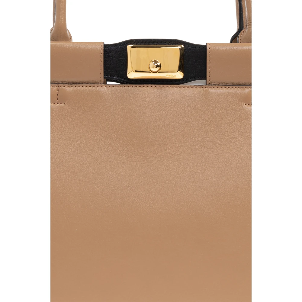 Furla Tas Iris XL type Shopper Beige Dames