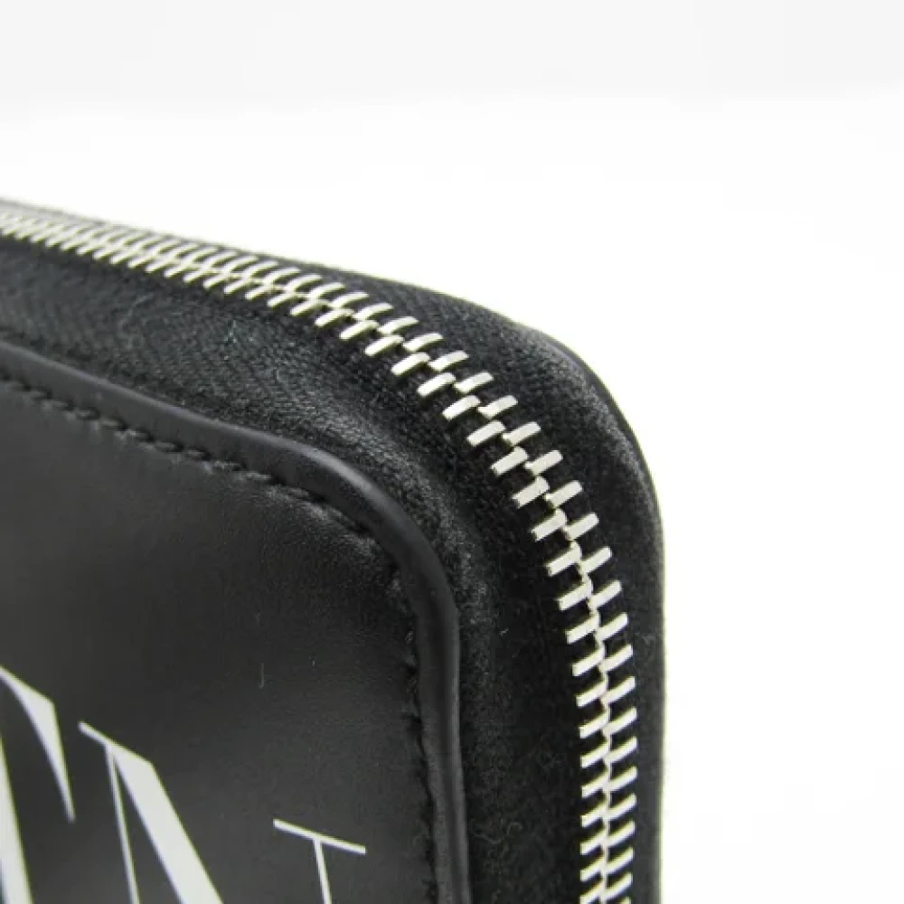 Valentino Vintage Pre-owned Leather wallets Black Dames