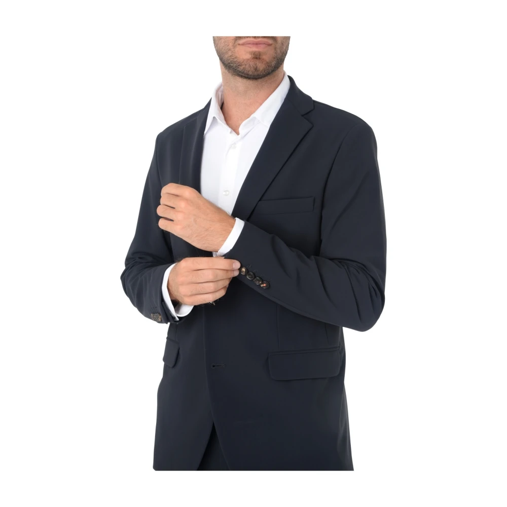 RRD Blauwe Surflex Stof Klassieke Blazer Blue Heren