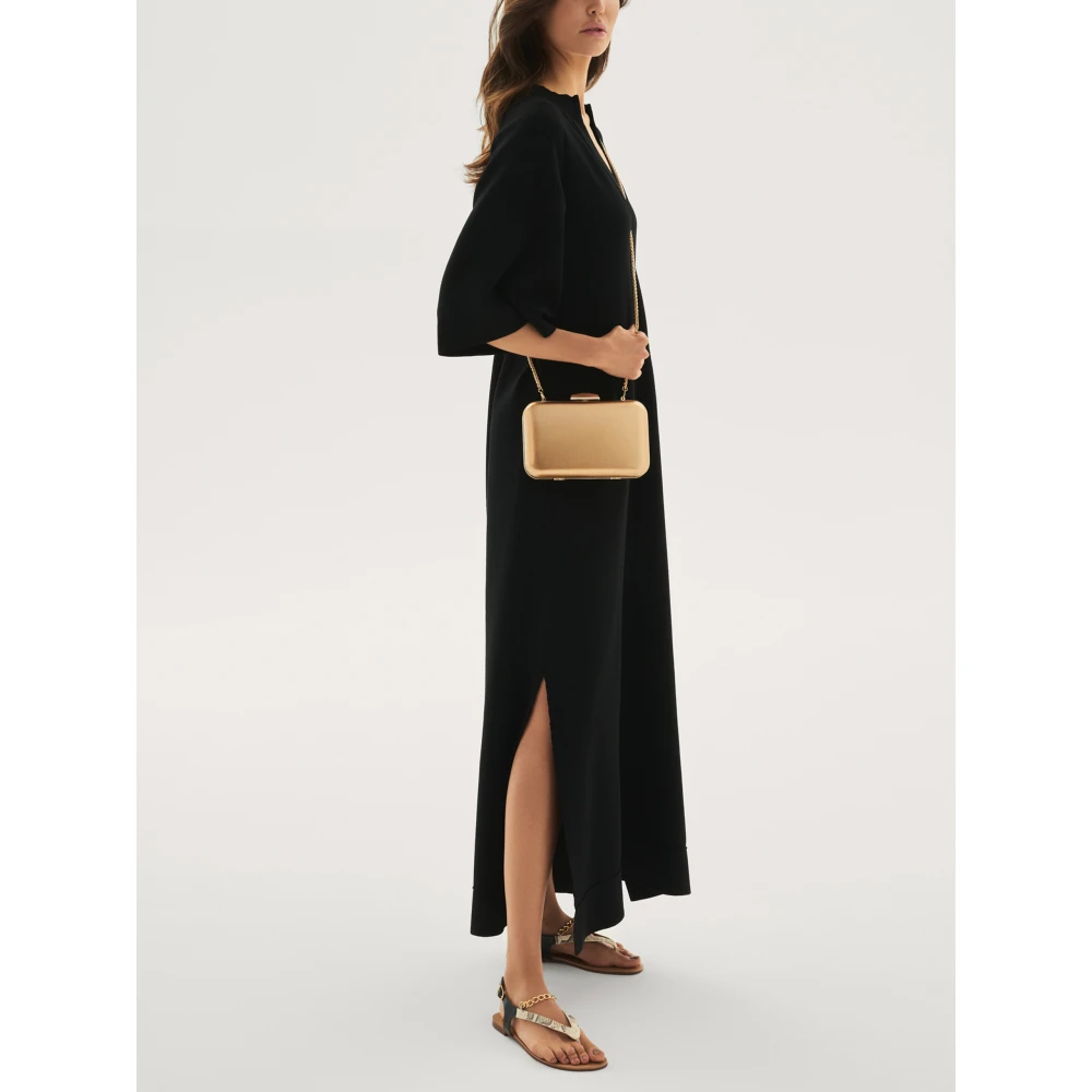 Kazar Dames gouden clutch tas Yellow Dames