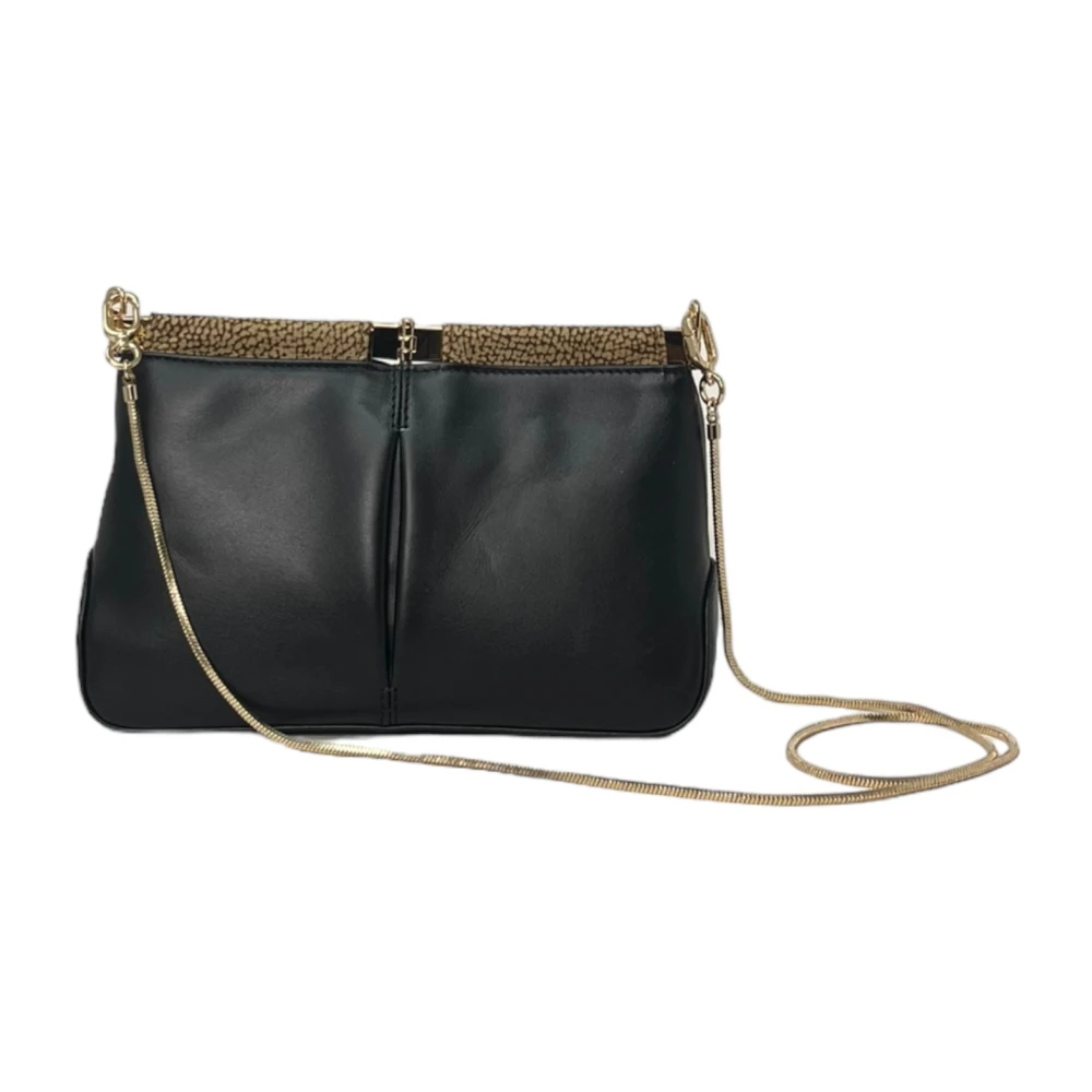 Borbonese Mini Cross Over Tas Black Dames
