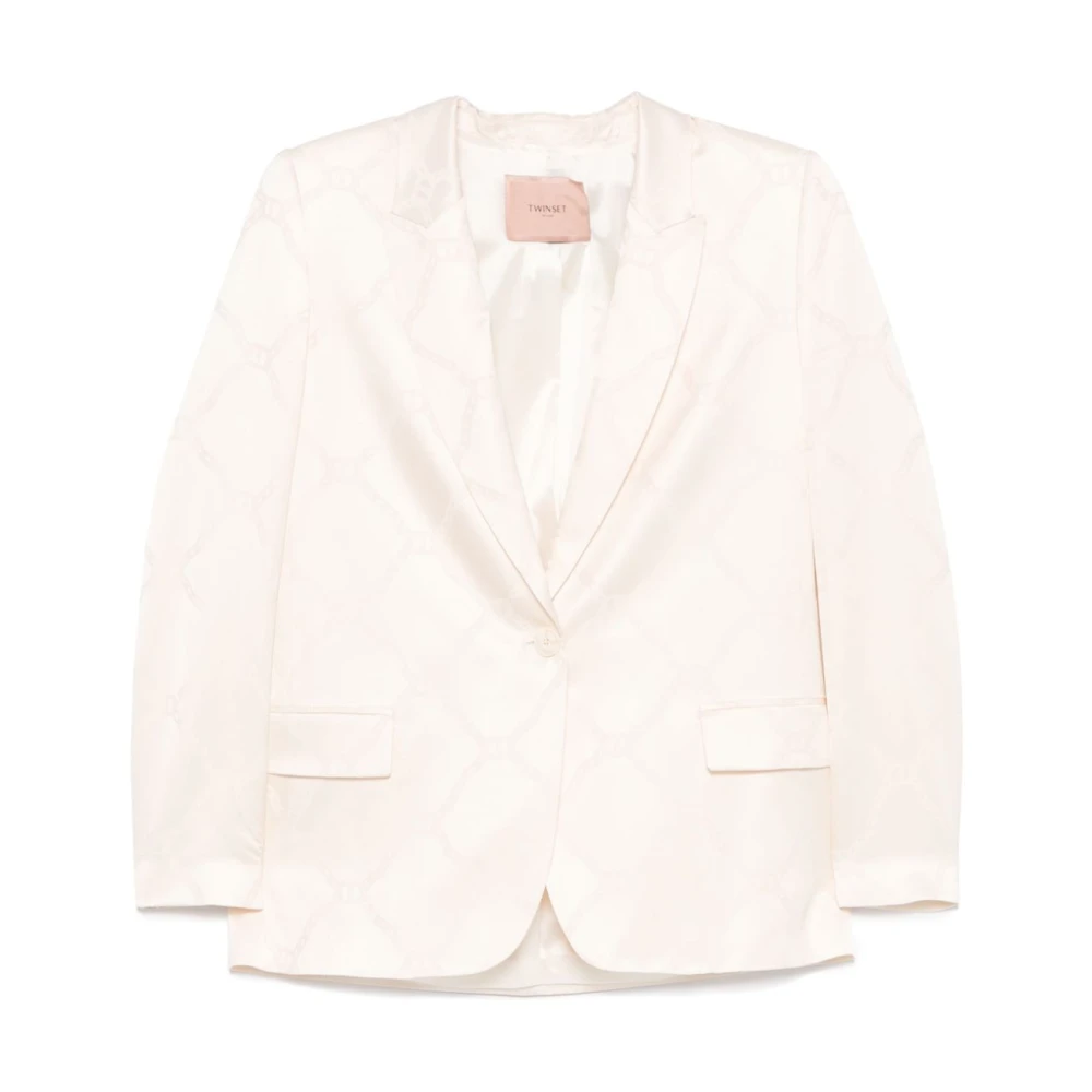 Twinset White Jacket Set - Female - Blazers - S - Jackets