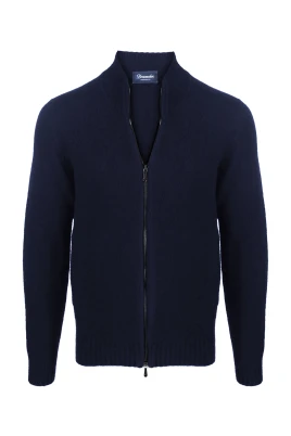Lammskinn Dragkedja Cardigan