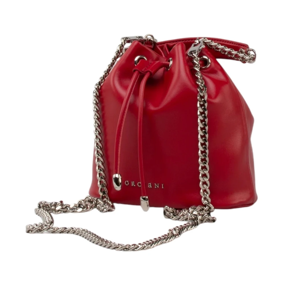 Orciani Rode Mini Bucket Bag Nest Stijl Red Dames