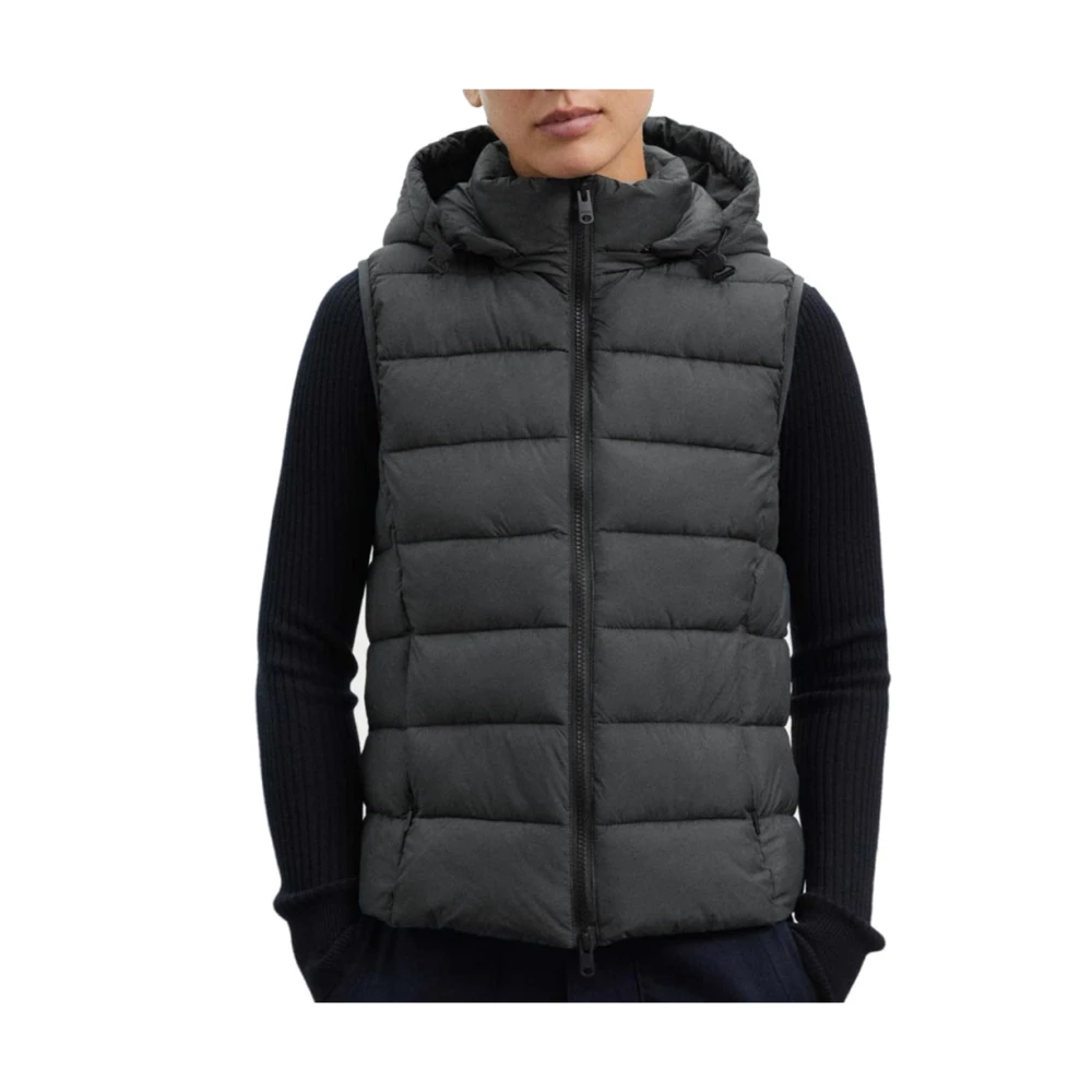 Ecoalf Vest voor Mannen Black Dames