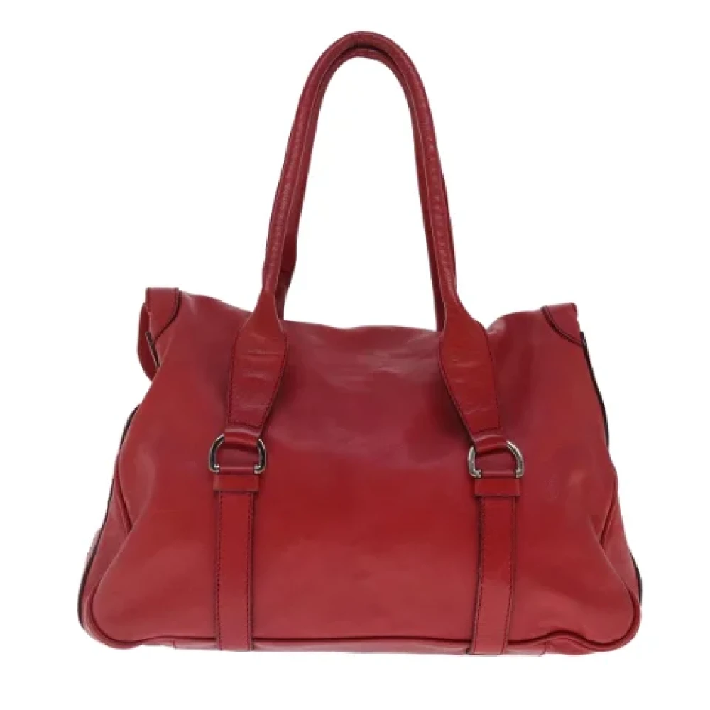 Celine Vintage Pre-owned Leather celine-bags Red Dames