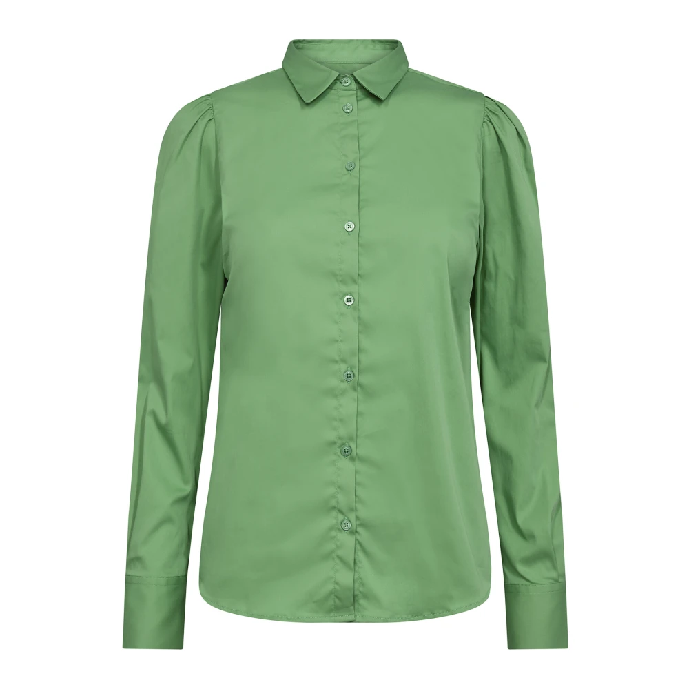 MOS MOSH Feminine Mmmilda Shirt in Zephyr Green Dames